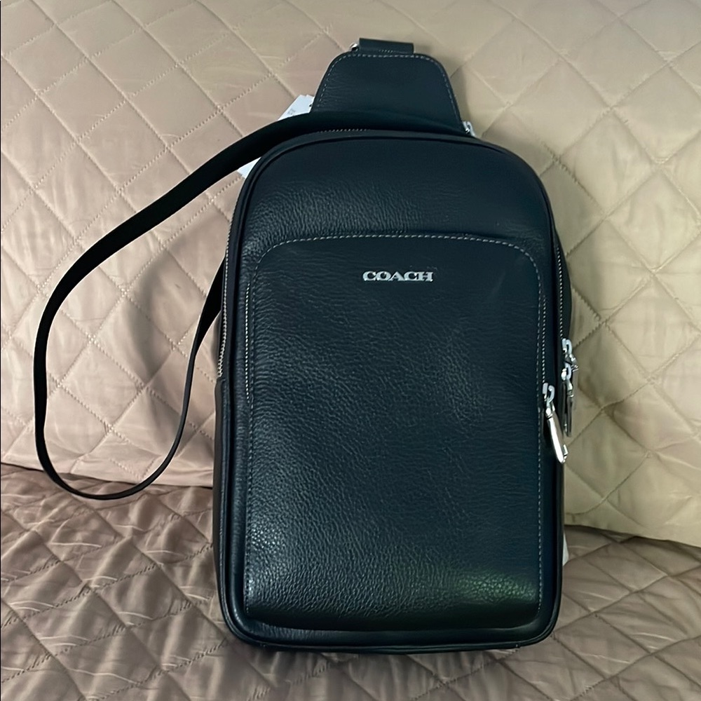 Coach Black Belt Bag Sleek Minimalist Design